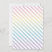 Einhorngeburtstag Einladung, Einhorn Party einlade Einladung (Rückseite)