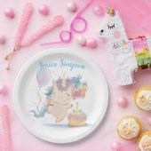 Einhorngeburtstag mit Kuchenpapierplatte Pappteller (Party)