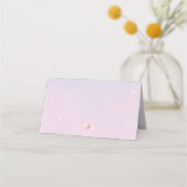 Einhorngeburtstags-Platzkarte Platzkarte (Rückseite)