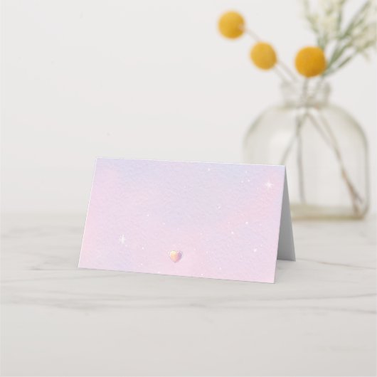 Einhorngeburtstags-Platzkarte Platzkarte (Rückseite)