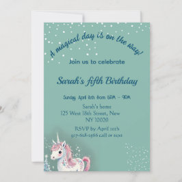 EinhornGeburtstagskarte Einladung