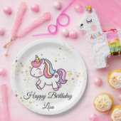 Einhorngeburtsthema Pappteller (Party)