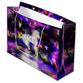 Einhorngeschenktasche Große Geschenktüte (Vorderseite Schrägansicht)