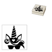 Einhorngesicht Gummistempel (Stempel)