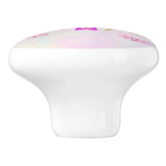 Einhorngesicht Keramikknauf (Seitenansicht)