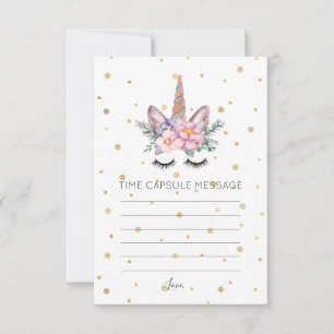 Einhorngesicht   Time Capsule Message