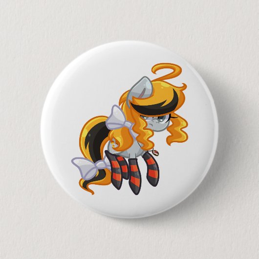 Einhornhalloween Button (Vorderseite)
