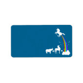 Einhornherkunft Adressaufkleber (Vorne)
