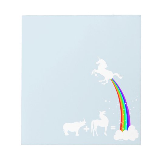 Einhornherkunft Notizblock (Vorderseite)