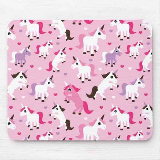 Einhornillustration scherzt Hintergrund Mousepad (Vorne)