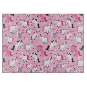 Einhornillustration scherzt Hintergrund Schneidebrett (Vorderseite)