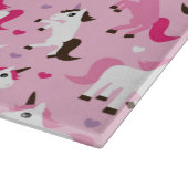 Einhornillustration scherzt Hintergrund Schneidebrett (Ecke)