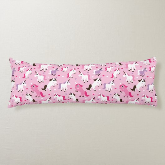 Einhornillustration scherzt Hintergrund Seitenschläferkissen (Vorderseite)