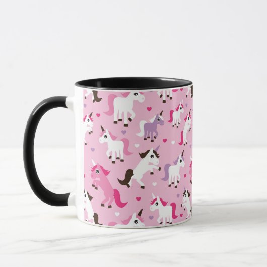 Einhornillustration scherzt Hintergrund Tasse (Links)