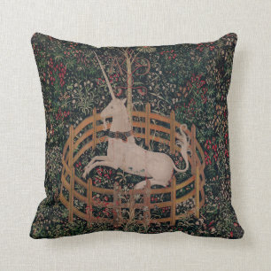 Einhornjagd mittelalterliche Kunst - Einhorn ruht Kissen