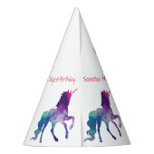 Einhornjahr - Party Hat Partyhütchen (Rückseite)
