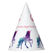 Einhornjahr - Party Hat Partyhütchen (Vorderseite)