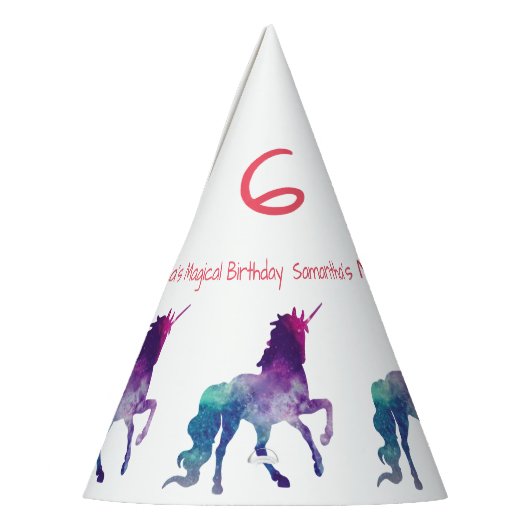 Einhornjahr - Party Hat Partyhütchen (Links)