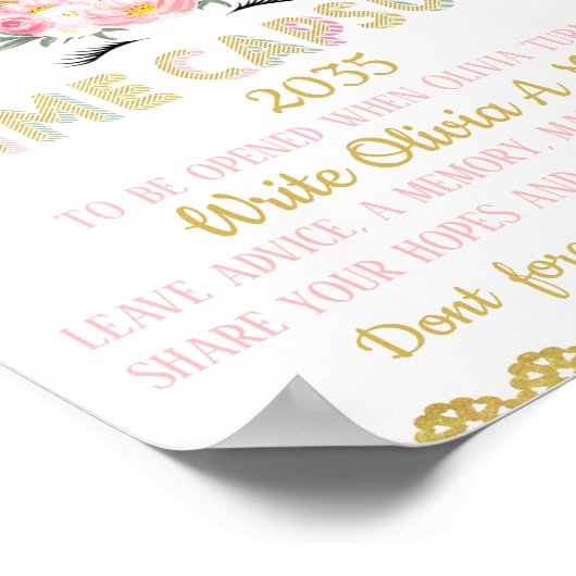 Einhornkapsel Poster (Ecke)