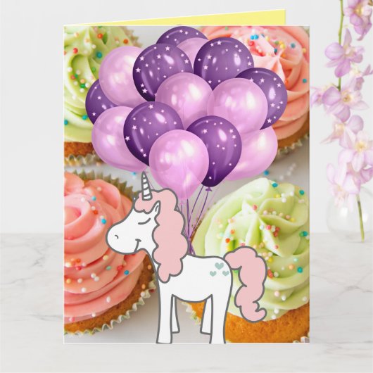 Einhornkarte Karte (Orchidee)