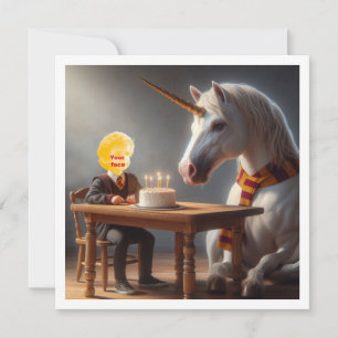 Einhornkarte, magischer Geburtstag, Einhorn-Geburt Karte