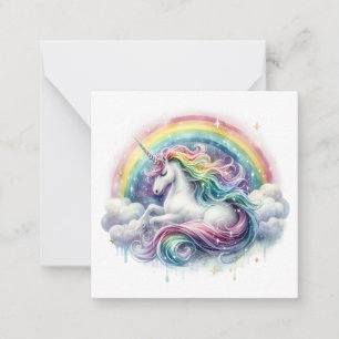 Einhornkarte Mitteilungskarte