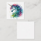 Einhornkarte Mitteilungskarte (Vorne/Hinten)