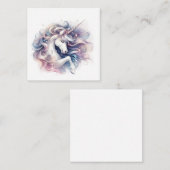 Einhornkarte Mitteilungskarte (Vorne/Hinten)