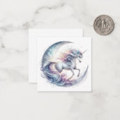 Einhornkarte Mitteilungskarte (Vorderseite/Rückseite Beispiel)