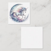 Einhornkarte Mitteilungskarte (Vorne/Hinten)