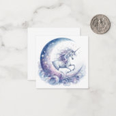 Einhornkarte Mitteilungskarte (Vorderseite/Rückseite Beispiel)