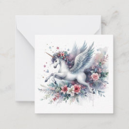 Einhornkarte Mitteilungskarte