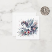 Einhornkarte Mitteilungskarte (Vorderseite/Rückseite Beispiel)