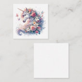 Einhornkarte Mitteilungskarte (Vorne/Hinten)