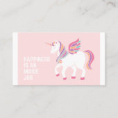 Einhornkarte Visitenkarte (Vorderseite)