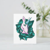 Einhornklammer Postkarte (Stehend Vorderseite)