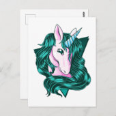 Einhornklammer Postkarte (Vorne/Hinten)