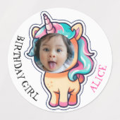 Einhornklebekleber Etiketten (Design 2)