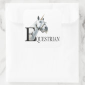 Einhornkleber Quadratischer Aufkleber (Tasche)
