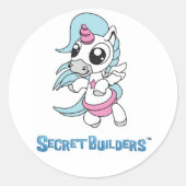 Einhornkleber Runder Aufkleber (Vorderseite)