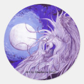 Einhornkleber Runder Aufkleber (Vorderseite)