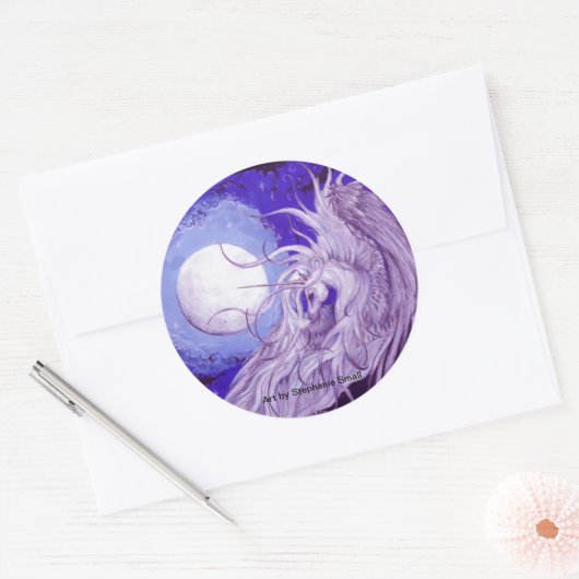 Einhornkleber Runder Aufkleber (Umschlag)