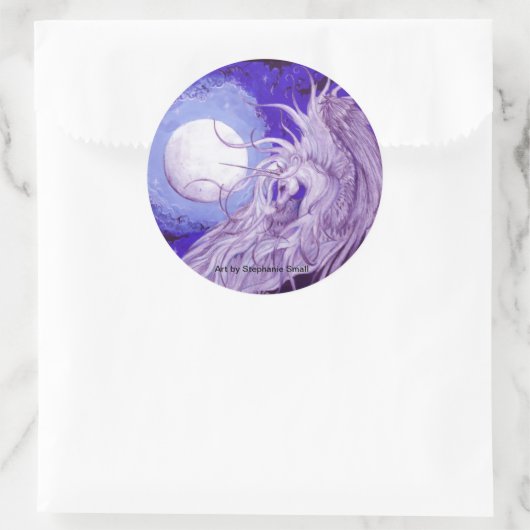 Einhornkleber Runder Aufkleber (Tasche)