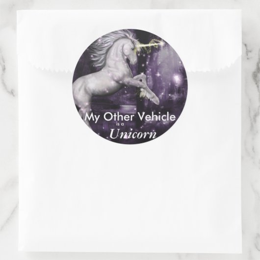 Einhornkleber Runder Aufkleber