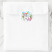 Einhornkleber Runder Aufkleber (Tasche)
