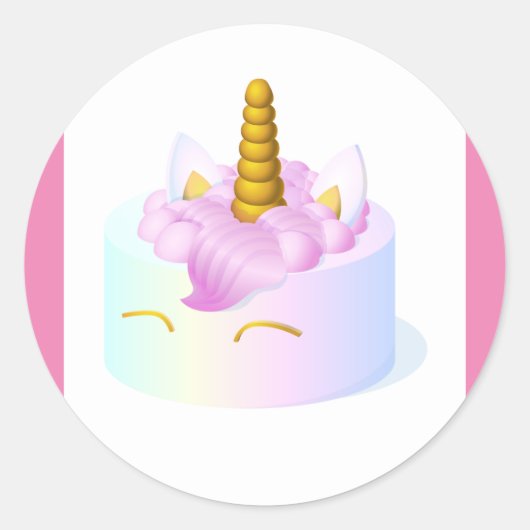 Einhornkleber Runder Aufkleber (Vorderseite)