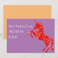 Einhornkunst farbenfrohe Geburtstagsparty