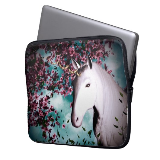 Einhornlaptophülse Laptopschutzhülle (Vorderseite Links)