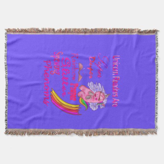 Einhornlesegeräte sind Super Duper Sofa Throw Decke (Vorderseite)