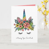 Einhornlinsen mit Regenbogenhaut Karte (Gelbe Blume)